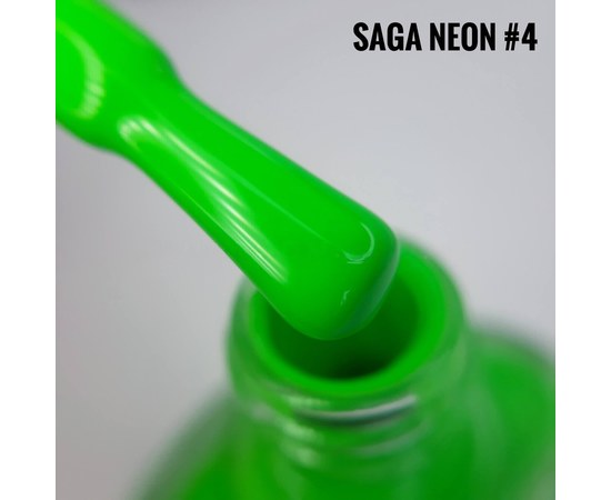 Изображение  Lacquer for stamping SAGA Neon No. 04 green, 8 ml