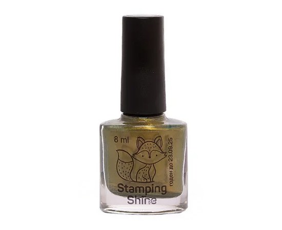 Изображение  Lacquer for stamping SAGA Stamping Shine No. 07 green mother-of-pearl, 8 ml, Volume (ml, g): 8, Color No.: 7