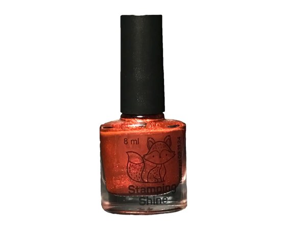 Изображение  Lacquer for stamping SAGA Stamping Shine No. 08 red mother-of-pearl, 8 ml, Volume (ml, g): 8, Color No.: 8