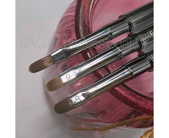 Изображение 6 Brush gel + liner double-ended SAGA professional №08