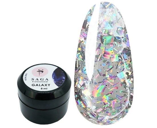 Зображення  Глітерний гель SAGA GALAXY glitter №05, 8 мл, Об'єм (мл, г): 8, Цвет №: 05