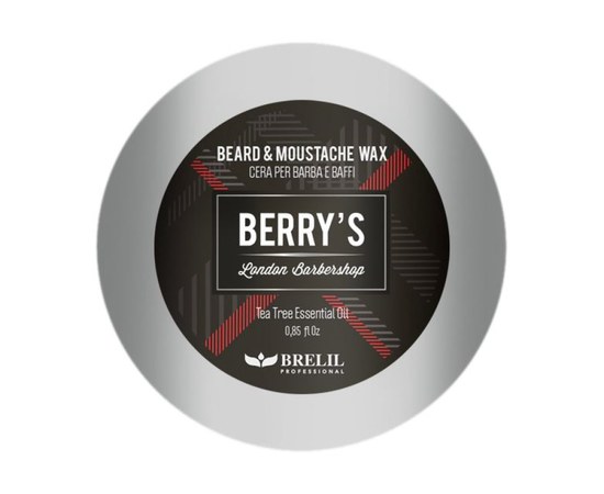Зображення  Віск BRELIL Beard&Moustache Wax Berry's, 25 мл