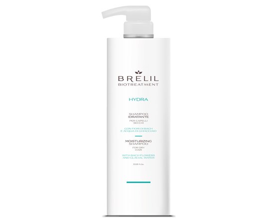 Зображення  Шампунь для сухого волосся BRELIL Moisturising Shampoo Hydra, 1000 мл, Об'єм (мл, г): 1000