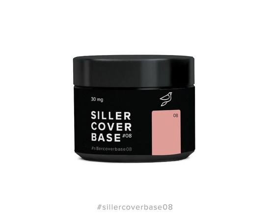 Изображение  Siller Cover Base №8 камуфлирующая база (темно-персиковая), 30 мл, Объем (мл, г): 30, Цвет №: 08