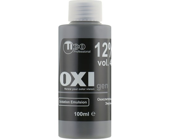 Зображення  OXIgen окислювальна емульсія для інтенсивної крем-фарби 12% TICOLOR Classic 100 мл, Вид: емульсія, Об'єм (мл, г): 100