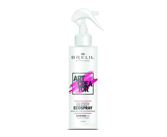 Изображение  Spray without gas for shining hair BRELIL Glossy Ecospray Art Creator, 150 ml