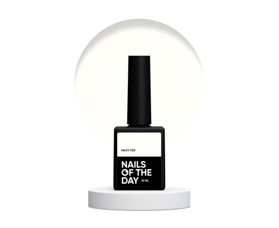 Зображення  Nails of the Day Milky top – ніжно-молочний топ без липкого шару для нігтів, 10 мл, Об'єм (мл, г): 10, Цвет №: Milky