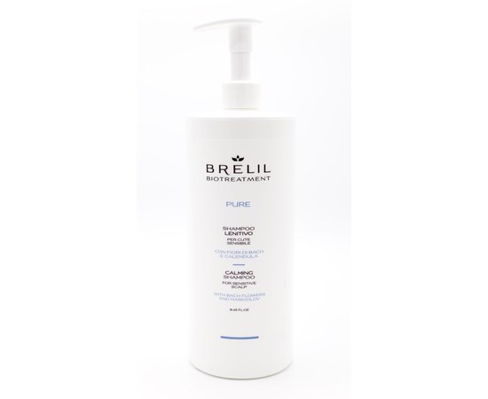 Изображение  Шампунь для чувствительной кожи BRELIL Calming Shampoo Pure, 1000 мл, Объем (мл, г): 1000