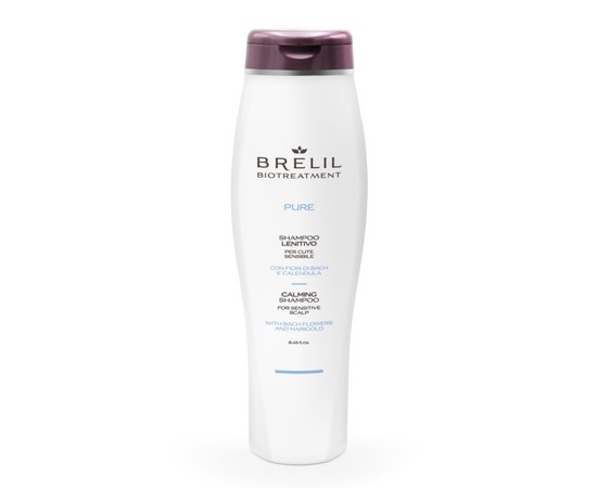 Изображение  Шампунь для чувствительной кожи BRELIL Calming Shampoo Pure, 250 мл, Объем (мл, г): 250
