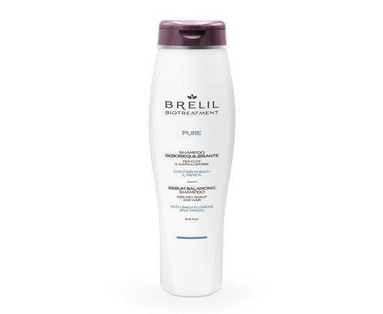 Изображение  Шампунь для жирных волос BRELIL Sebum Balancing Shampoo Pure, 250 мл, Объем (мл, г): 250