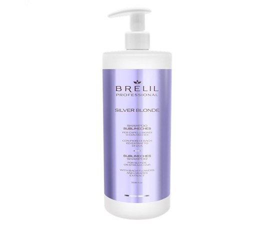 Изображение  Shampoo for bleached hair Brelil Silver Blonde, 1000 ml, Volume (ml, g): 1000