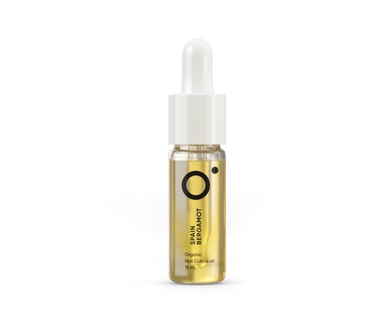 Зображення  Nails of the Day Organic Nail Cuticle oil “Bergamot” – органічна олія з вітамінами для кутикули, 15 мл