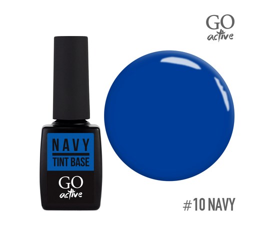 Изображение  Base color GO Active Tint Base 10 Navy, blue, 10 ml, Volume (ml, g): 10, Color No.: 10