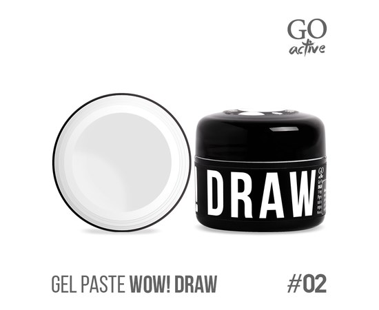 Зображення  Гель-паста Go Active Gel Paste Wow Draw 02 білий, 4 г, Об'єм (мл, г): 4, Цвет №: 02