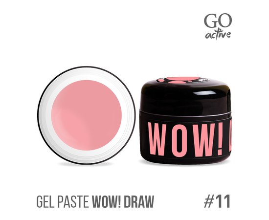 Зображення  Гель-паста Go Active Gel Paste Wow Draw 11 рожевий, 4 г, Об'єм (мл, г): 4, Цвет №: 11