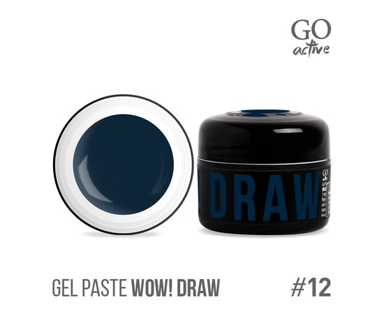 Изображение  Gel-paste Go Active Gel Paste Wow Draw 12 dark blue, 4 g, Volume (ml, g): 4, Color No.: 12