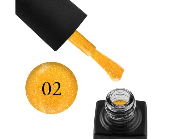 Изображение  Gel Polish GO Active High Light 02 ocher yellow, reflective, 10 ml, Volume (ml, g): 10, Color No.: 2