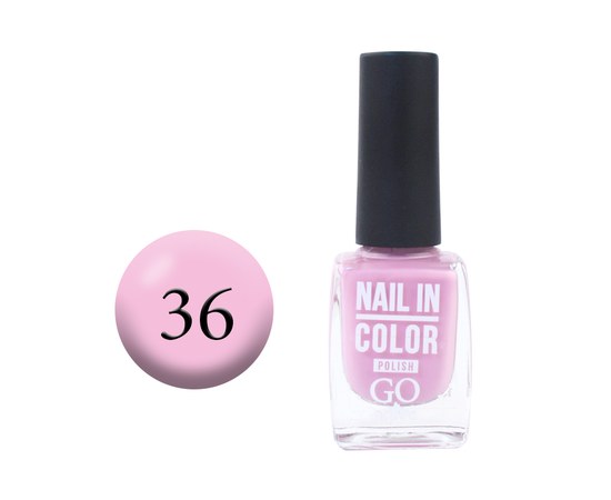 Зображення  Лак для нігтів Go Active Nail in Color 036 рожевий весняний, 10 мл, Об'єм (мл, г): 10, Цвет №: 036