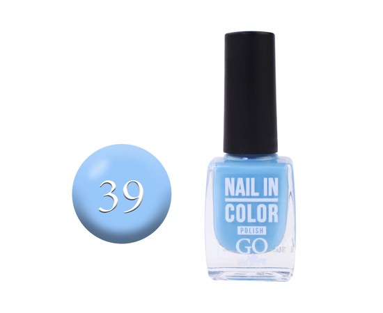 Изображение  Лак для ногтей Go Active Nail in Color 039 голубой, 10 мл, Объем (мл, г): 10, Цвет №: 039