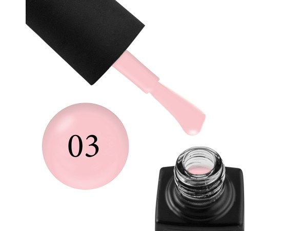 Изображение  Base for gel polish camouflage GO Active Gummy Base Pink Camouflage 3 (pink), 10 ml, Volume (ml, g): 10, Color No.: 3