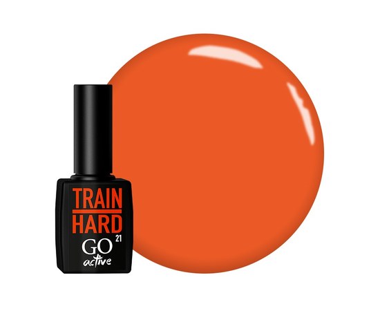 Изображение  Гель-лак GO Active 021 Train Hard оранжево-морковный, 10 мл, Объем (мл, г): 10, Цвет №: 021
