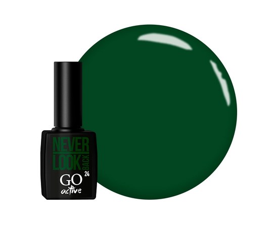 Изображение  Gel polish GO Active 024 Never Look Back green, 10 ml, Volume (ml, g): 10, Color No.: 24