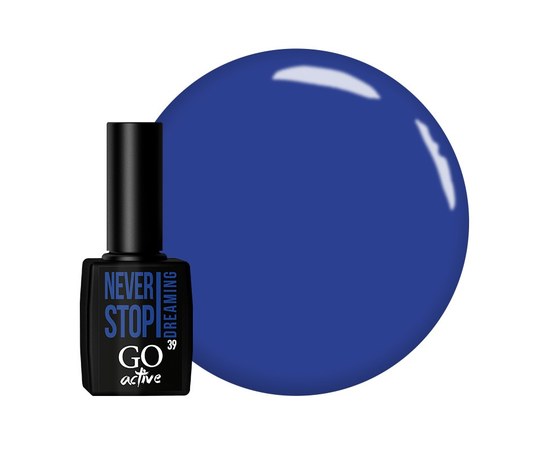 Изображение  Gel polish GO Active 039 Never Stop Dreaming blue, 10 ml, Volume (ml, g): 10, Color No.: 39
