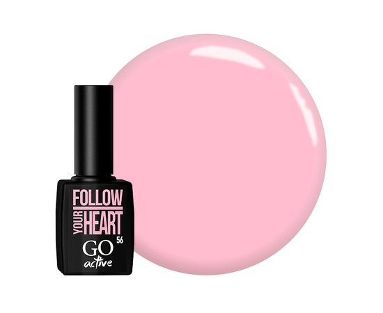 Изображение  Gel polish GO Active 056 Follow Your Heart warm pink, 10 ml, Volume (ml, g): 10, Color No.: 56