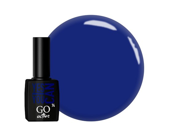 Изображение  Gel polish GO Active 074 Yes You Can blue denim, 10 ml, Volume (ml, g): 10, Color No.: 74