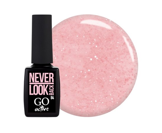 Изображение  Gel polish GO Active 084 Never Look Back light pink with shimmers and mother-of-pearl, 10 ml, Volume (ml, g): 10, Color No.: 84