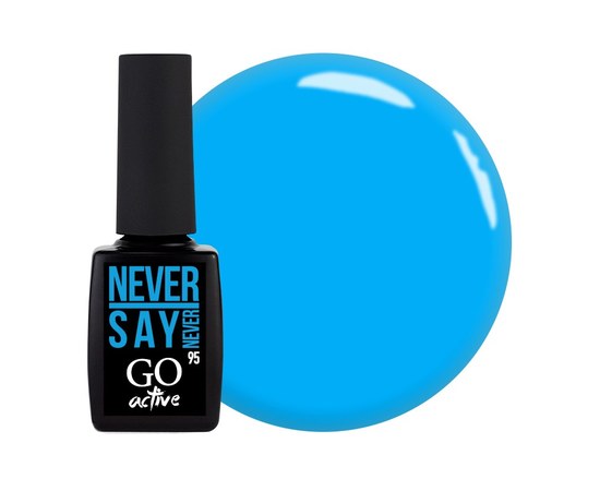 Изображение  Gel polish GO Active 095 Never Say Never blue, 10 ml, Volume (ml, g): 10, Color No.: 95
