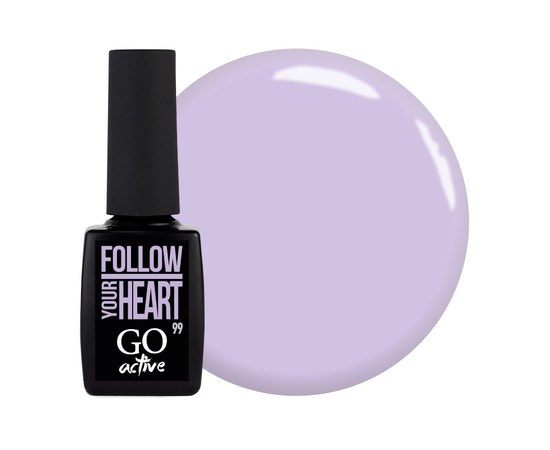 Изображение  Gel Polish GO Active 099 Follow Your Heart pale lilac, 10 ml, Volume (ml, g): 10, Color No.: 99