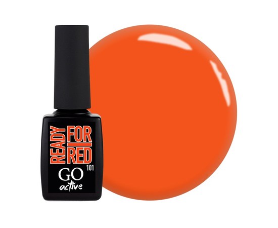 Изображение  Gel polish GO Active 101 Ready For Red summer orange, 10 ml, Volume (ml, g): 10, Color No.: 101