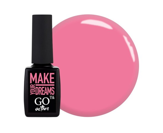Изображение  Gel polish GO Active 114 Make Your Dreams soft pink, 10 ml, Volume (ml, g): 10, Color No.: 114