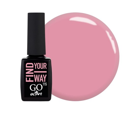 Изображение  Gel polish GO Active 115 Find Your Way pink smoothie, 10 ml, Volume (ml, g): 10, Color No.: 115