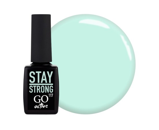 Изображение  Gel polish GO Active 117 Stay Strong fresh mint blue, 10 ml, Volume (ml, g): 10, Color No.: 117