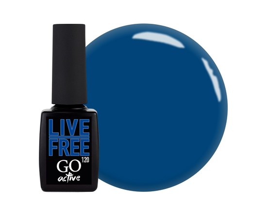 Изображение  Gel polish GO Active 120 Live Free sea blue, 10 ml, Volume (ml, g): 10, Color No.: 120