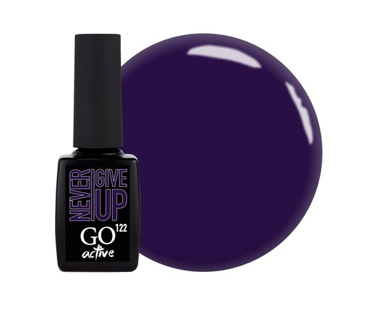 Изображение  Gel polish GO Active 122 Never Give Up purple, 10 ml, Volume (ml, g): 10, Color No.: 122