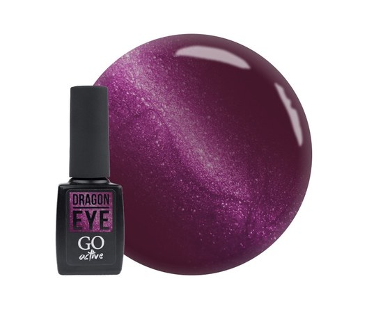 Изображение  Gel Polish GO Active Dragon Eye 02 plum with lilac-pink highlights, 10 ml, Volume (ml, g): 10, Color No.: 2