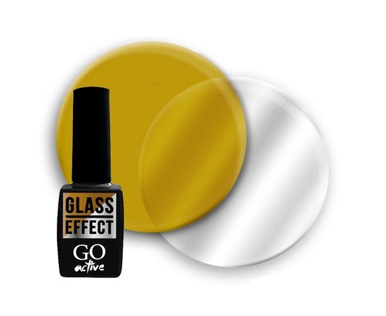 Изображение  Gel polish GO Active Glass Effect 05 stained glass pumpkin yellow, 10 ml, Volume (ml, g): 10, Color No.: 5