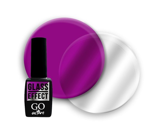 Изображение  Гель-лак GO Active Glass Effect 09 витражный сливовый, 10 мл, Объем (мл, г): 10, Цвет №: 09