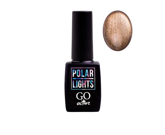 Изображение  Gel polish GO Active Polar Lights 02 bronze with a bright highlight, 10 ml (Cat's eye), Volume (ml, g): 10, Color No.: 2