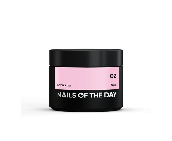 Изображение  Nails of the Day Bottle Gel 02 – сверхпрочный гель бледно-розовый, 30 мл, Объем (мл, г): 30, Цвет №: 02