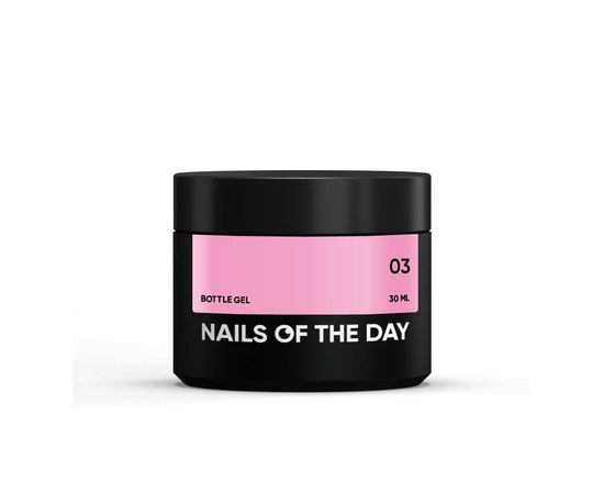 Изображение  Nails of the Day Bottle Gel 03 – нежно-розовый сверхпрочный гель, 30 мл, Объем (мл, г): 30, Цвет №: 03