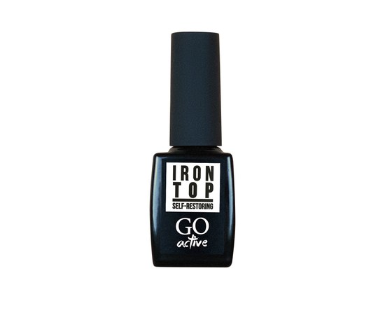 Изображение  Top for gel polish without a sticky layer GO Active Iron Top Self Restoring, 10 ml