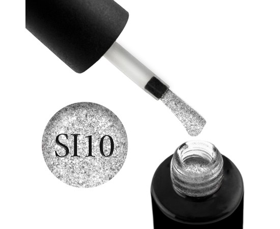 Изображение  Naomi Self Illuminated gel polish with glitter and mica 6 ml, SI 10, Volume (ml, g): 6, Color No.: SI 10
