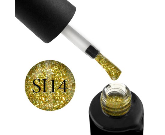 Изображение  Naomi Self Illuminated gel polish with glitter and mica 6 ml, SI 14, Volume (ml, g): 6, Color No.: SI 14