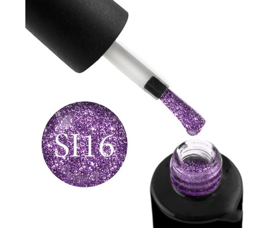 Изображение  Naomi Self Illuminated gel polish with glitter and mica 6 ml, SI 16, Volume (ml, g): 6, Color No.: SI 16