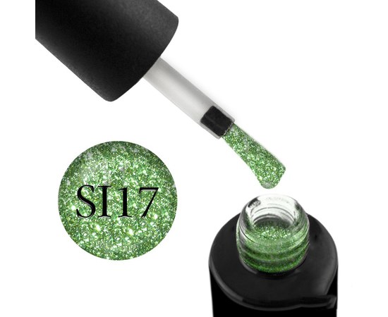 Изображение  Gel polish Naomi Self Illuminated with glitter and mica 6 ml, SI 17, Volume (ml, g): 6, Color No.: SI 17