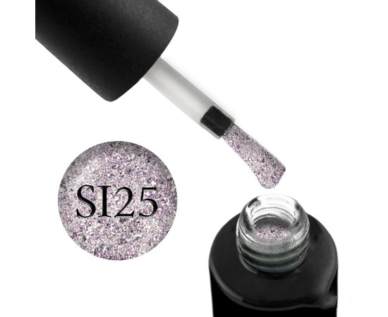 Изображение  Naomi Self Illuminated gel polish with glitter and mica 6 ml, SI 25, Volume (ml, g): 6, Color No.: SI 25